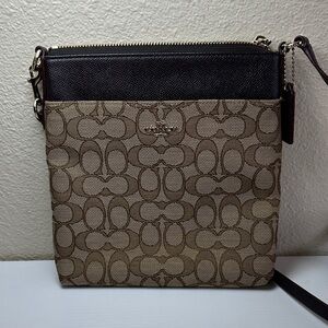 Coach Crossbody Bag in Black and Tan